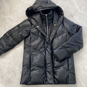 Abercrombie & Fitch women’s faux leather coat